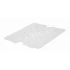 image of Winco SP72DS Poly-Ware 1/2 Size Clear Polycarbonate Drain Shelf