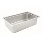 image of Winco SPJH-106 22 Gauge 6" Full Size Solid Anti-Jam Steam Table Pan / Hotel Pan