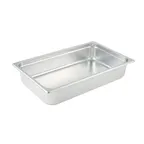 image of Winco SPJP-104 23 Gauge 4" Full Size Solid Anti-Jam Steam Table Pan