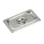 image of Winco SPSCN Steam Table Pan Cover, 1/9 Size, Solid, with Handle
