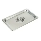 image of Winco SPSCQ Steam Table Pan Cover, 1/4 Size, Solid, with Handle