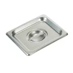 image of Winco SPSCS Steam Table Pan Cover, 1/6 Size, Solid, with Handle