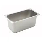 image of Winco SPT6 25 Gauge 6" 1/3 Size NSF Solid Steam Table Pan