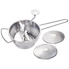 image of Winco SVM-3 Round Medium 2 Quart Stainless Steel Food Mill