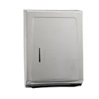 image of Winco TD-700 Stainless Steel Wall Mounted Towel Cabinet - Stainless Steel