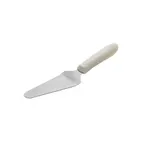 image of Winco TWP-51 4-5/8" x 2-3/8" Pie Server w/ Polypropylene White Handle (not including offset)