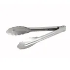 image of Winco UT-7 7" Stainless Steel Heavy Weight Utility Tongs