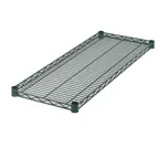 image of Winco VEX-1436 36" x 14" Epoxy Coated Wire Shelf, Includes (4) Sleeve Clips Per Shelf