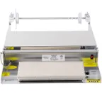 image of Winholt WHSS-1 Countertop Film Wrapping Dispenser, 6"x15" Teflon Hot Plate, Aluminum & Stainless Steel, 115V, 8A