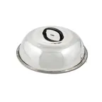 image of Winco WKCS-14 Wok Cover, 13-3/4" Dia., Round, with Handle, Stainless Steel