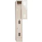image of Winholt WL-21 Beige Single Column 2 Door Locker - 12"W x 12"D x 78"H