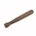 image of Winco WMW-8 8" Lacquered Walnut Muddler - Flat Head
