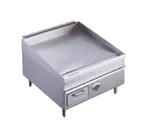 image of Wells 3036G-NAT 36" Countertop Natural Gas Griddle, Snap-Action Thermostat, 75,000 BTU