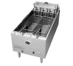 image of Wells F-1725 Full Pot Countertop Electric Fryer w/ 40 lbs Oil Capacity, 2 Half-Size Baskets, 208/240V