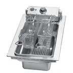 image of Wells F-556 Full Pot Drop-In Electric Full-Pot Fryer w/ 15-lb Capacity, 2 Half-Size Baskets