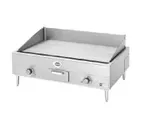 image of Wells G-19 36" Countertop Electric Griddle with 34.25" x 18.3" Steel Surface, Thermostatic Controls