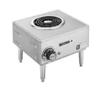 image of Wells H-33 13" Electric Countertop Hotplate w/ (1) Spiral Burner, Infinite Controls, 1.5 kW, 120v