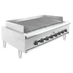 image of Wells HDCB-4830G 48" Countertop Heavy Duty Gas Radiant Charbroiler w/ (8) Burners, 160.000 BTU