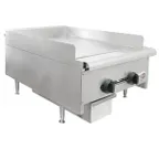 image of Wells HDG-2430G 24" Countertop Manual Gas Griddle, 3/4" Steel Plate, 60.000 BTU