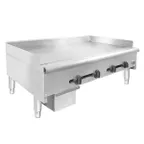 image of Wells HDTG-4830G 48" Countertop Thermostatic Gas Griddle, 3/4" Steel Plate, 120.000 BTU