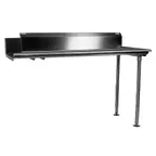 image of Winholt CDT-14-S-96L Straight Clean Dish Table, 96"L x 30"W - 14 Gauge S.Steel / Left to Right