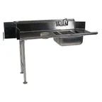 image of Winholt SDT-14-S-36L 36" Soiled Straight Dish Table, 14‑Gauge Stainless Steel / Left‑to‑Right