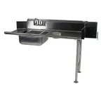 image of Winholt SDT-16-S-48R 48" Soiled Straight Dishtable with Sink, 14‑Gauge - 5" Splash / Right to Left