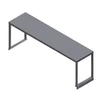 image of Winholt SSTMS-1548 Shelf, Table Mount, Single, 48"W X 15"D
