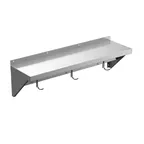 image of Winholt SSWMSH156 Stainless Steel Wall Mounted Shelf - 72"W x 15"D