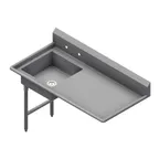 image of Winholt UDT-16-L-48R 48" Soiled Dish Table w/20"x20" Bowl, 16 Gauge S.Steel Top / Right-to-Left