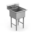 image of Winholt WS1T2424-14DP-14GA One Compartment Sink