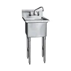 image of Winholt WS1T2424 29.5" One Compartment Sink, 24"W x 24"L Bowl Without Drainboards
