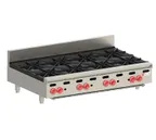 image of Wolf AHP848 48" Countertop Gas Hotplate with (8) Burners, Manual Controls, 240.000 BTU