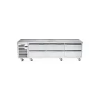 image of Wolf ARS96 96" 6 Drawers Refrigerated Chef Base w/ Marine Edge Top, Self-Contained