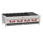 image of Wolf SCB47 46" Countertop Gas Radiant Charbroiler w/ (8) Burners, 116.000 BTU