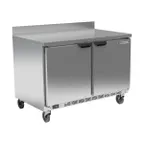 image of Beverage Air WTF48AHC 48" 2-Section Worktop Freezer w/ 2 Doors, 11 cu. ft.