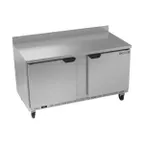 image of Beverage Air WTF60AHC 60" 2-Section Worktop Freezer w/ 2 Doors, 14.4 cu. ft.