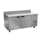 image of Beverage Air WTF67AHC 67" 2-Section Worktop Freezer w/ 2 Doors, 20 cu. ft.
