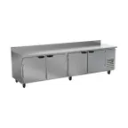 image of Beverage Air WTR119AHC 119" 4-Section Worktop Refrigerator w/ 4 Doors, 40 cu. ft.
