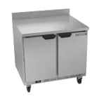 image of Beverage Air WTR36AHC-FIP 36" 2-Section Worktop Refrigerator w/ 2 Doors, 8.5 cu. ft.