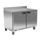 image of Beverage Air WTR48AHC 48" 2-Section WorkTop Refrigerator w/ 2 Doors, 11.8 cu. ft.