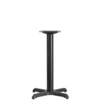 image of Flash Furniture XU-T2222-GG 22x22x30 Dining Height X-Base Table Base, Cast Iron, Black Powder Coat Finish