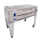 image of Bakers Pride Y-600BL 78" Gas Single Deck Pizza Oven