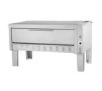 image of Zesto MICRO 32" Single-Deck Gas Oven w/ 30,000 BTU, 4" Legs, Flue Diverter, Stainless Steel