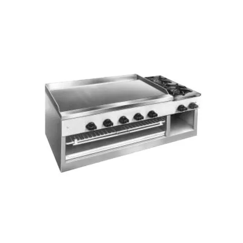 Comstock-Castle 11201B 30" Countertop Gas Griddle/Hotplate/Chesemelter Combo, 54.000 BTU