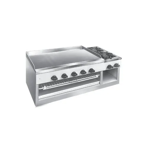 Comstock-Castle 11301B 40" Countertop Gas Griddle/Hotplate/Chesemelter Combo, 74.000 BTU