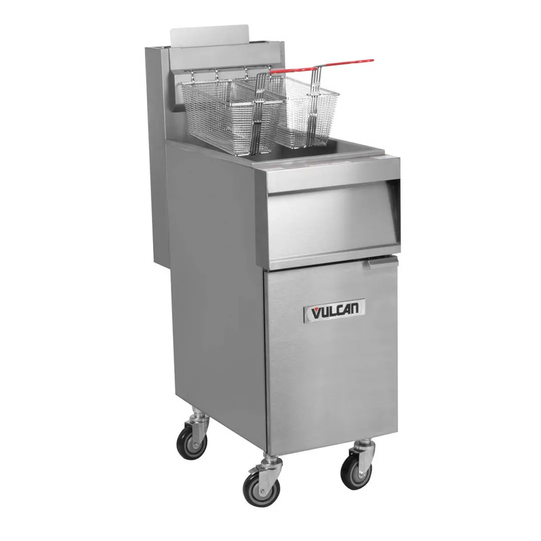 Vulcan 1GR65M 65-70 lb. Freestanding Gas Fryer, 21" W - 150,000 BTU