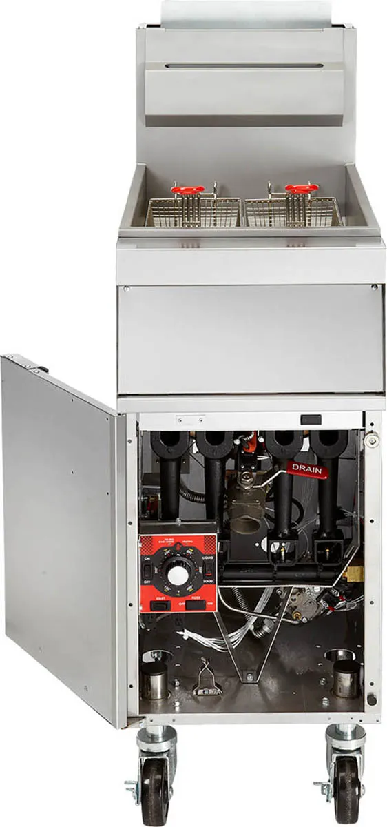 Vulcan 1GR65M 65-70 lb. Freestanding Gas Fryer, 21" W - 150,000 BTU