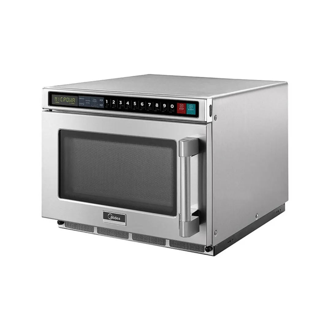 Midea 2117G1A 2100 Watt Heavy Duty Commercial Microwave Oven, 0.6 Cu. Ft., Touch Pad, 208/30V