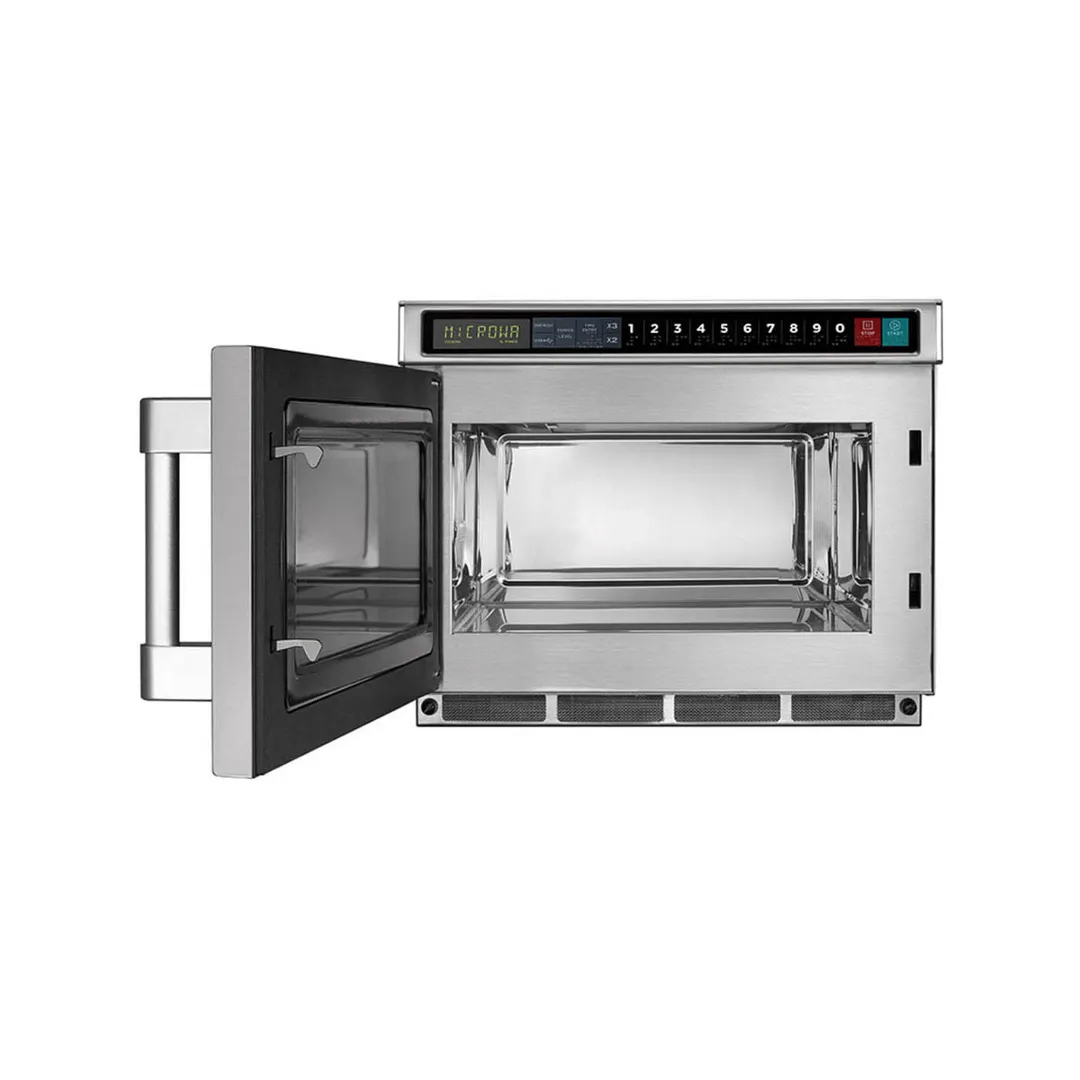 Midea 2117G1A 2100 Watt Heavy Duty Commercial Microwave Oven, 0.6 Cu. Ft., Touch Pad, 208/30V